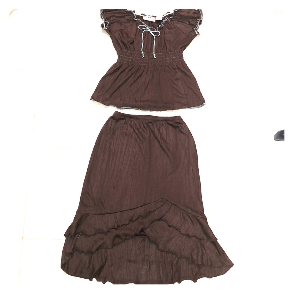 Top and skirt set